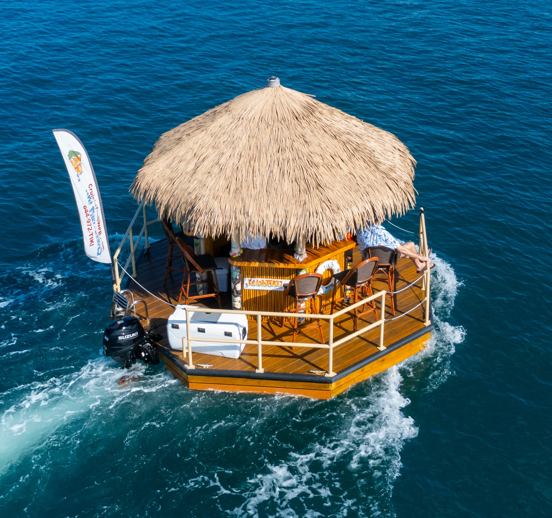 Tiki boat cruise